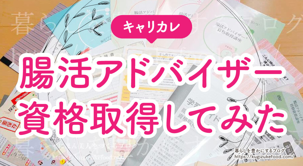 キャリカレ腸活アドバイザー口コミや評判を受講体験をもとに紹介するブログ