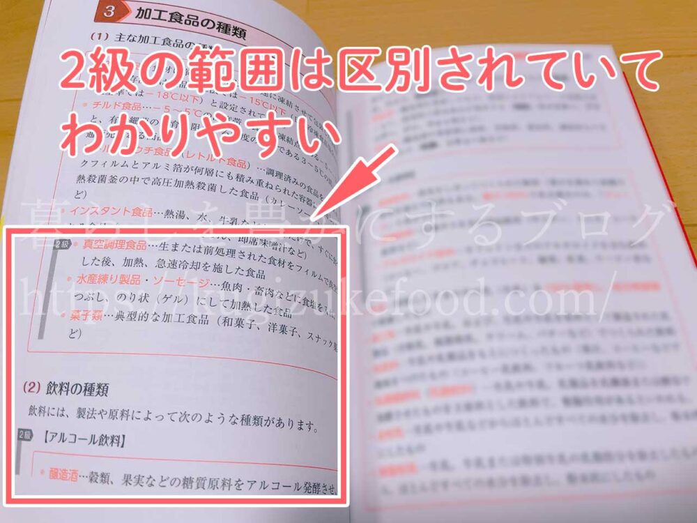 FLAネットワーク協会公式の食生活アドバイザー独学勉強テキスト本・参考書2級と3級ポイントチェック