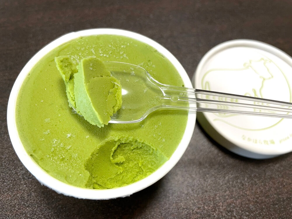 なかほら牧場の抹茶アイス