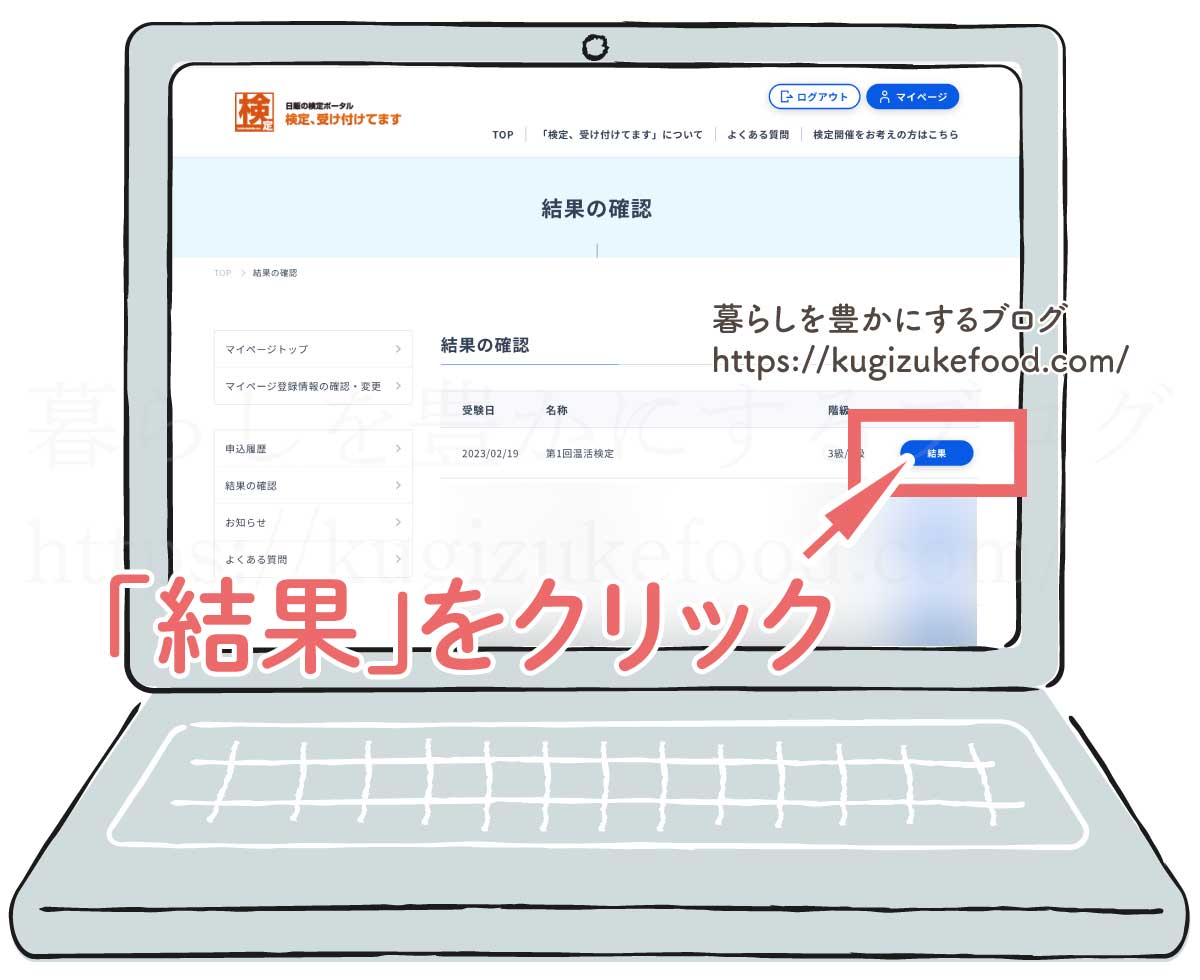 温活検定の3級・2級試験の合否結果通知