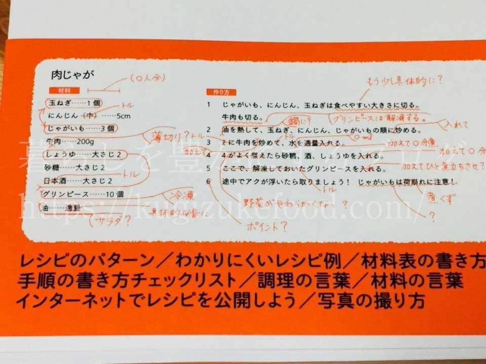 おいしさを伝えるレシピの書き方の本