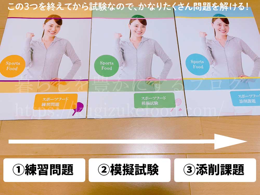 スポーツフードマイスターとアスリート栄養食インストラクター資格が取れるSARAスクールのスポーツフードプラチナコースのテキスト・教材