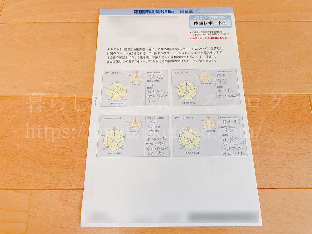 ユーキャンのUCCドリップマスター(ユーキャンUCC匠の珈琲講座)の教材