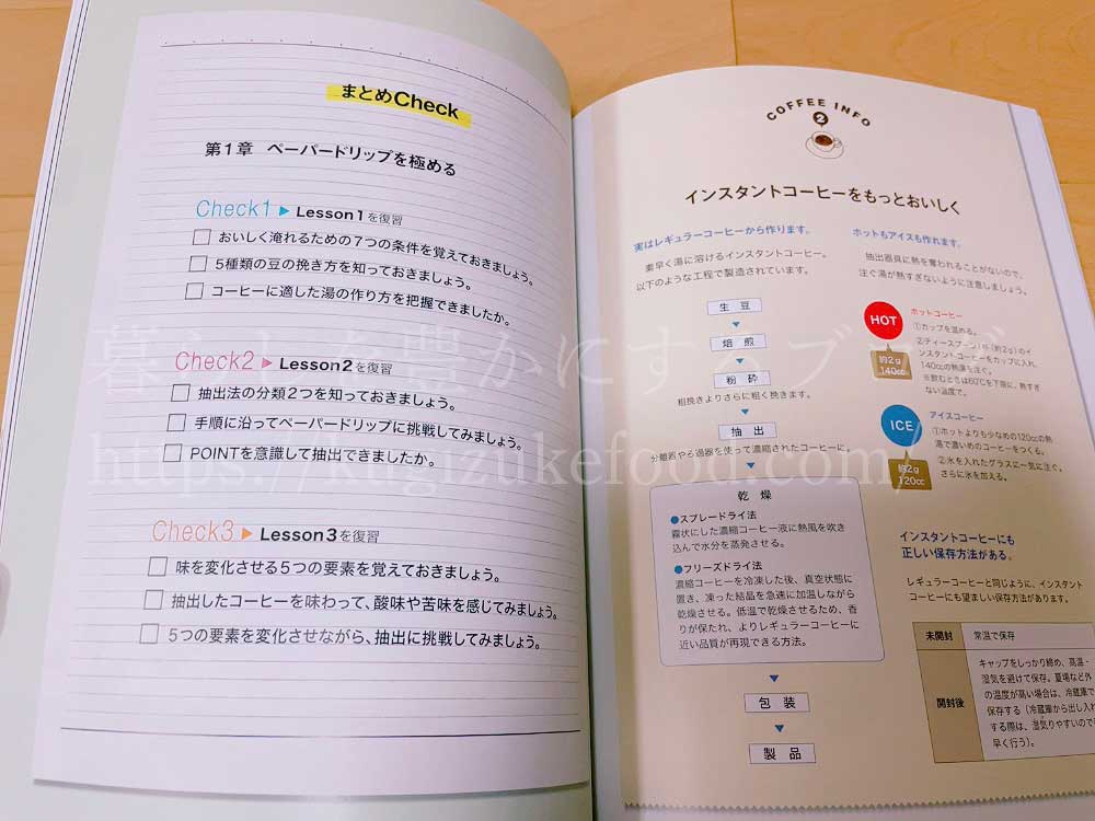 ユーキャンのUCCドリップマスター(ユーキャンUCC匠の珈琲講座)の教材・テキスト