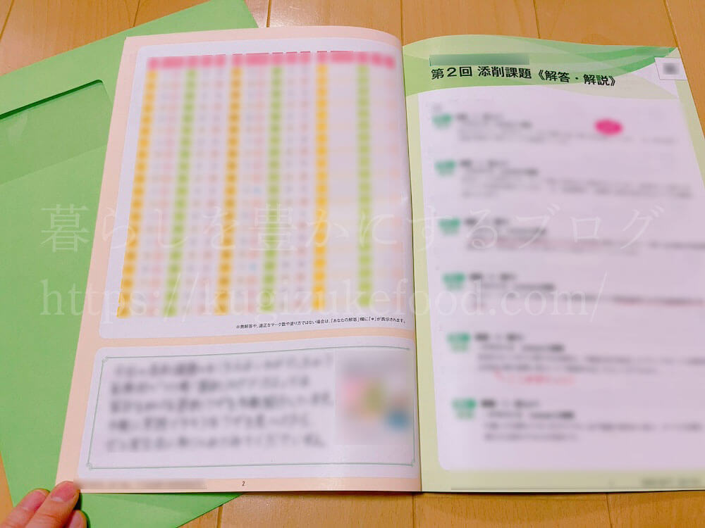 ユーキャンの資格講座の添削課題の返送